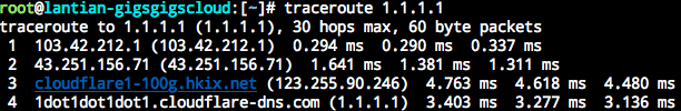 Traceroute Example
