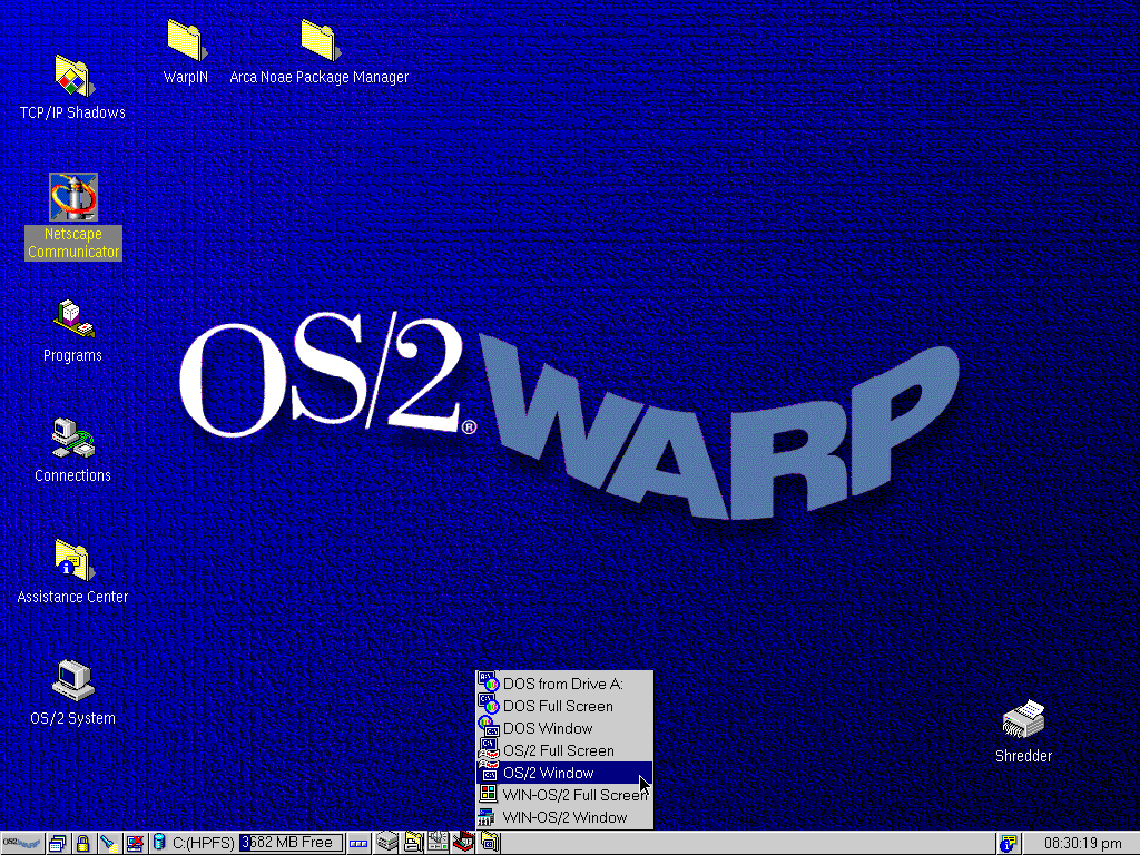 OS/2 打开命令提示符