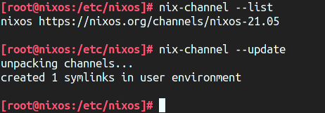 NixOS nix-channel command