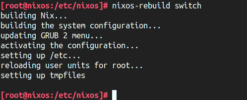 NixOS Rebuild
