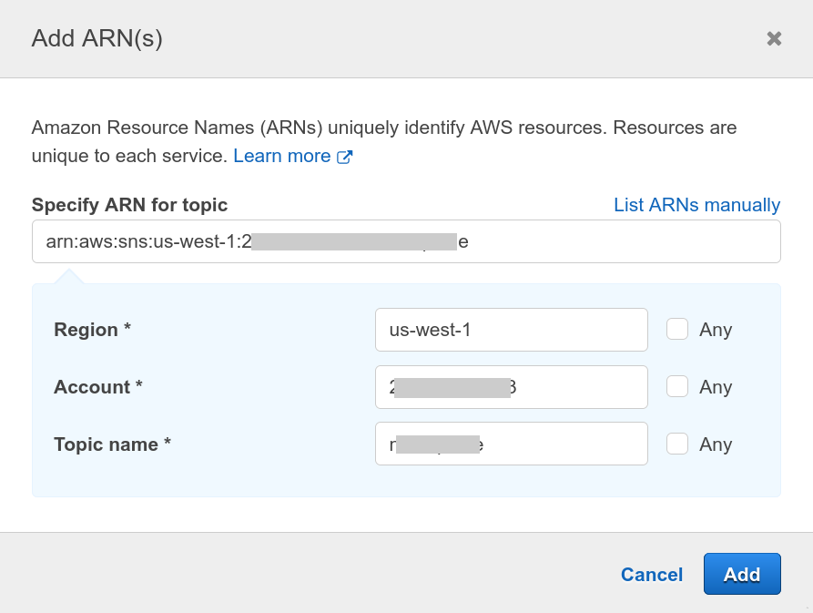 AWS Policy - Setting Resources